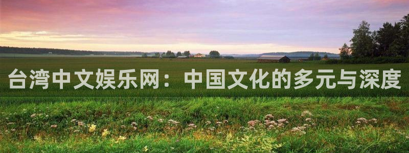 南宫大舞台官网入口：台湾中文娱乐网：中国文化的多元与深度